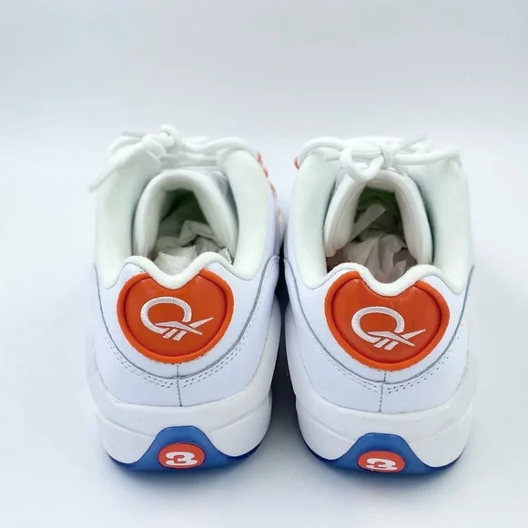reebok question low allen iverson white orange FX4999 brand new size 6 Junior - Picture 4 of 6